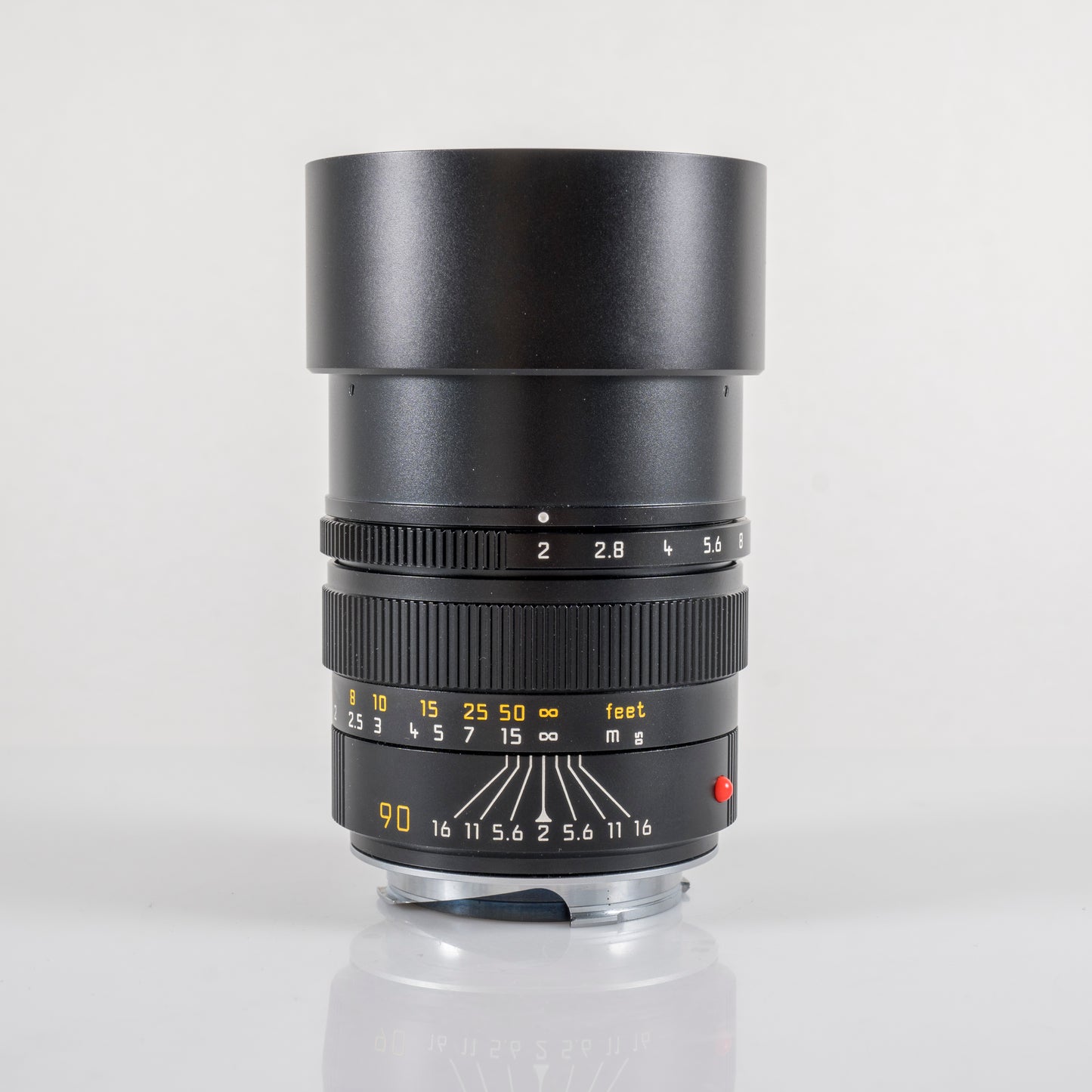 Leica Summicron-M 90mm/F2.0 E55 Pre-Asph/ Ver.II Black Lens Yr.1991 Canada 11136 #23817