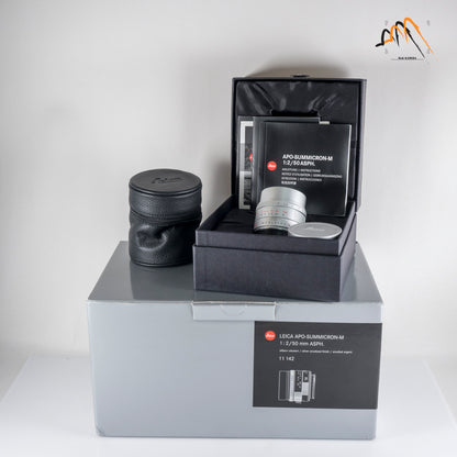 Leica APO-Summicron-M 50mm/F2.0 Silver Mint condition 11142 #11728