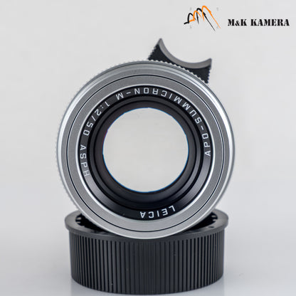 Leica APO-Summicron-M 50mm/F2.0 Silver Lens Germany 11142 #88928