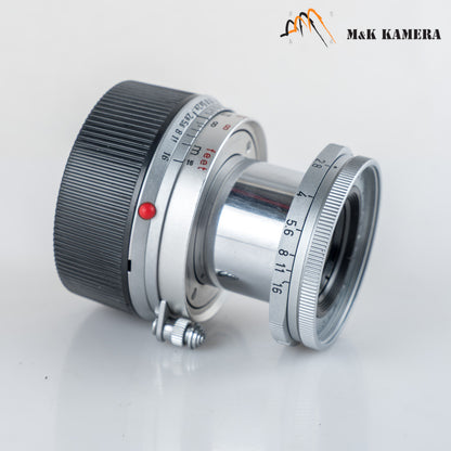 LEITZ Leica Elmar M 50mm/F2.8 Ver.I Silver Lens Yr.1966 Germany #23016