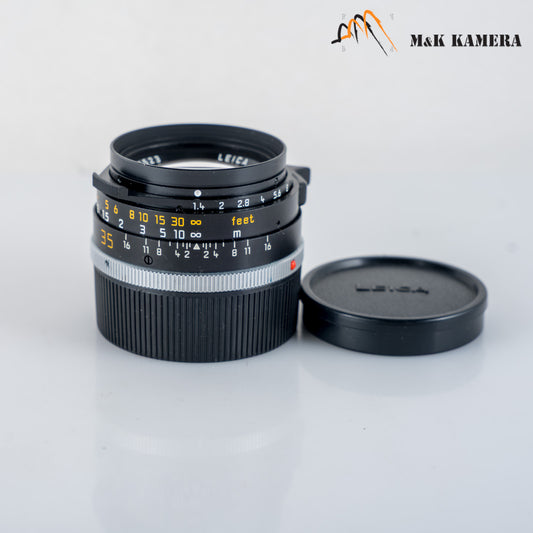 Leica Summilux M 35mm/F1.4 Pre-Asph Black Lens Yr.1989 Canada #88738