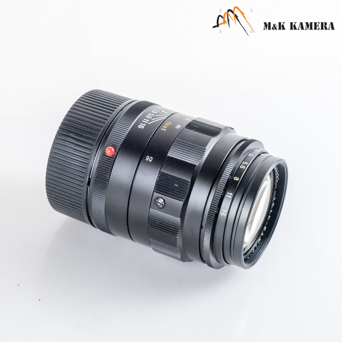 LEITZ Leica Tele-Elmarit M 90mm/F2.8 Ver.I V.1/ Fat Black Lens Yr.1969 Canada #24042