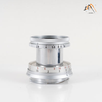 LEITZ Leica Elmar M 50mm/F2.8 Ver.I Silver Lens Yr.1966 Germany #11287