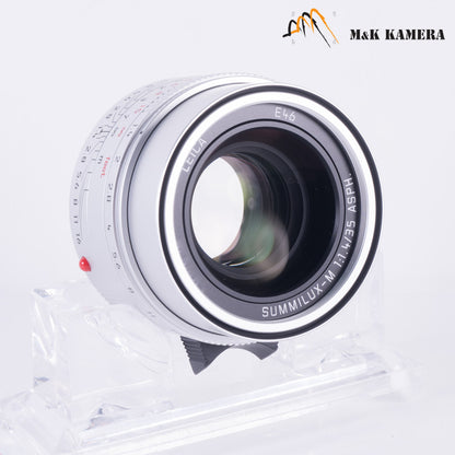 Brand New Leica Summilux-M 35mm/F1.4 E46 ASPH/ FLE II Silver Lens Germany 11727 #11727