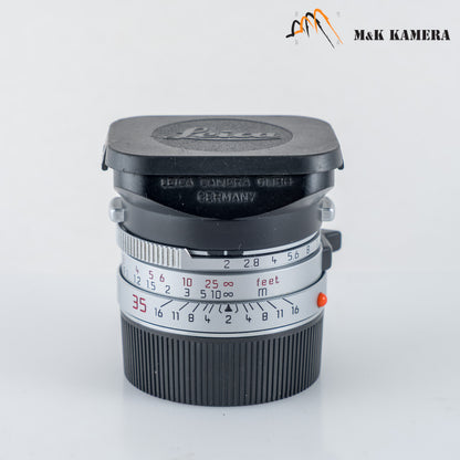 Leica Summicron-M 35mm/F2.0 Ver.4 7 Elements Rare Silver Lens Yr.1993 11311 #23908