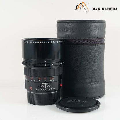 Leica APO-Summicron-M 90mm/F2.0 ASPH Silver Black Re-painted 11885 #23279