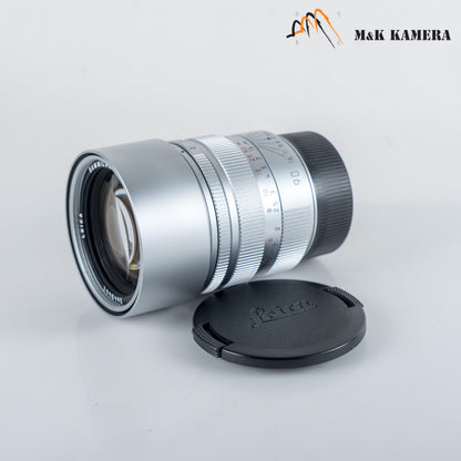 Leica Summicron-M 90mm/F2.0 E55 Ver.II Pre-Asph Silver Lens Canada 11137 #11965