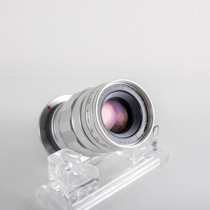 LEITZ Leica Elmar M 90mm/F4.0 Silver Lens Yr.1965 Germany #23857