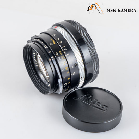 LEITZ Leica Summilux M 35mm/F1.4 Pre-Asph Black Lens Yr.1969 Canada #12126
