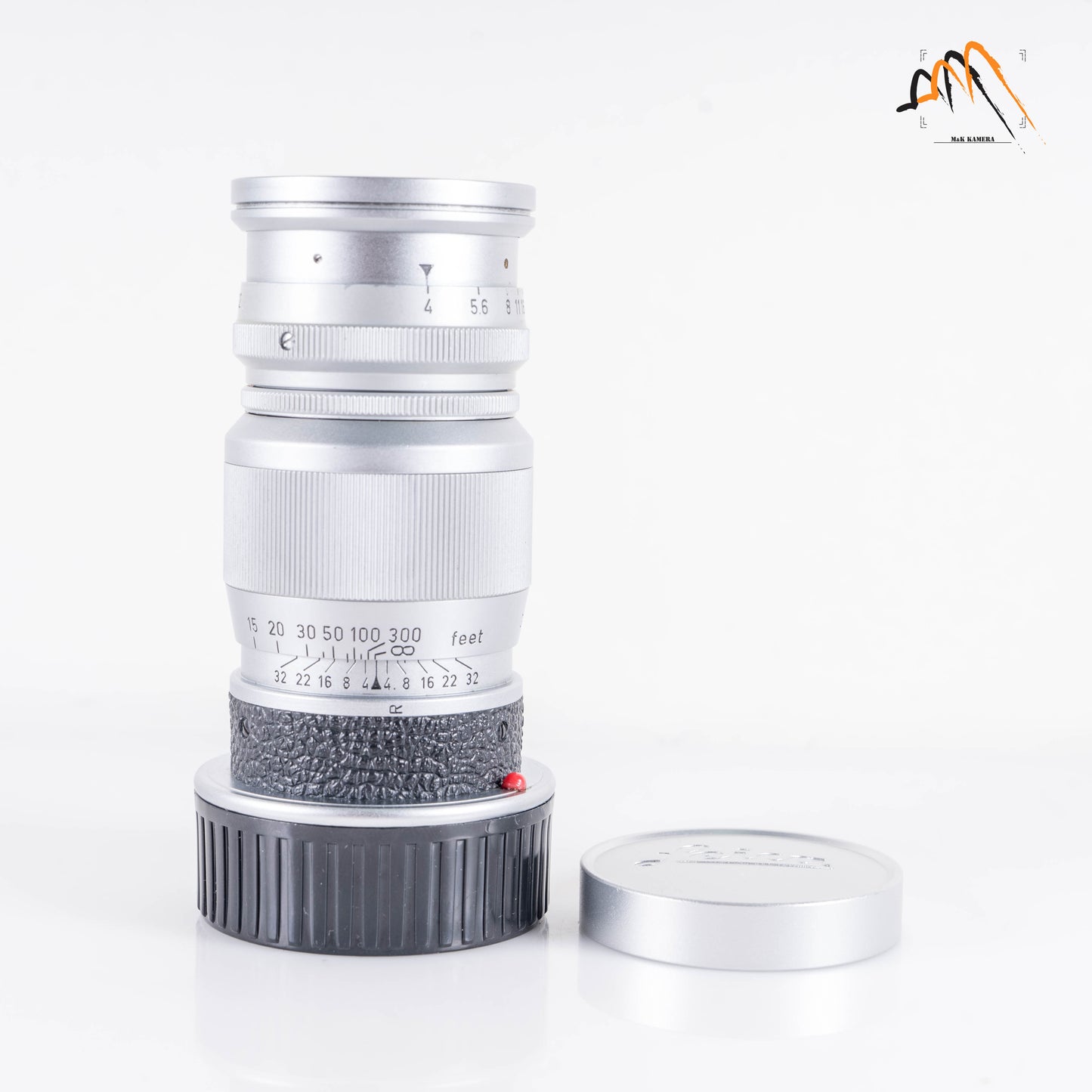 LEITZ Leica Elmar M 90mm/F4.0 Silver Lens Yr.1958 Germany #23458