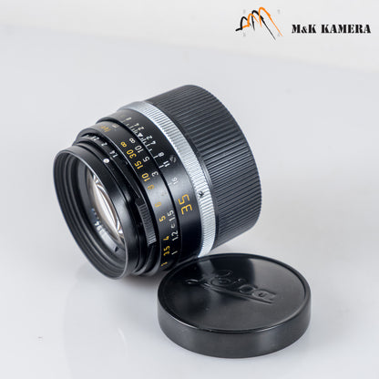 Leica Summilux M 35mm/F1.4 Pre-Asph Black Lens Yr.1986 Canada #88972