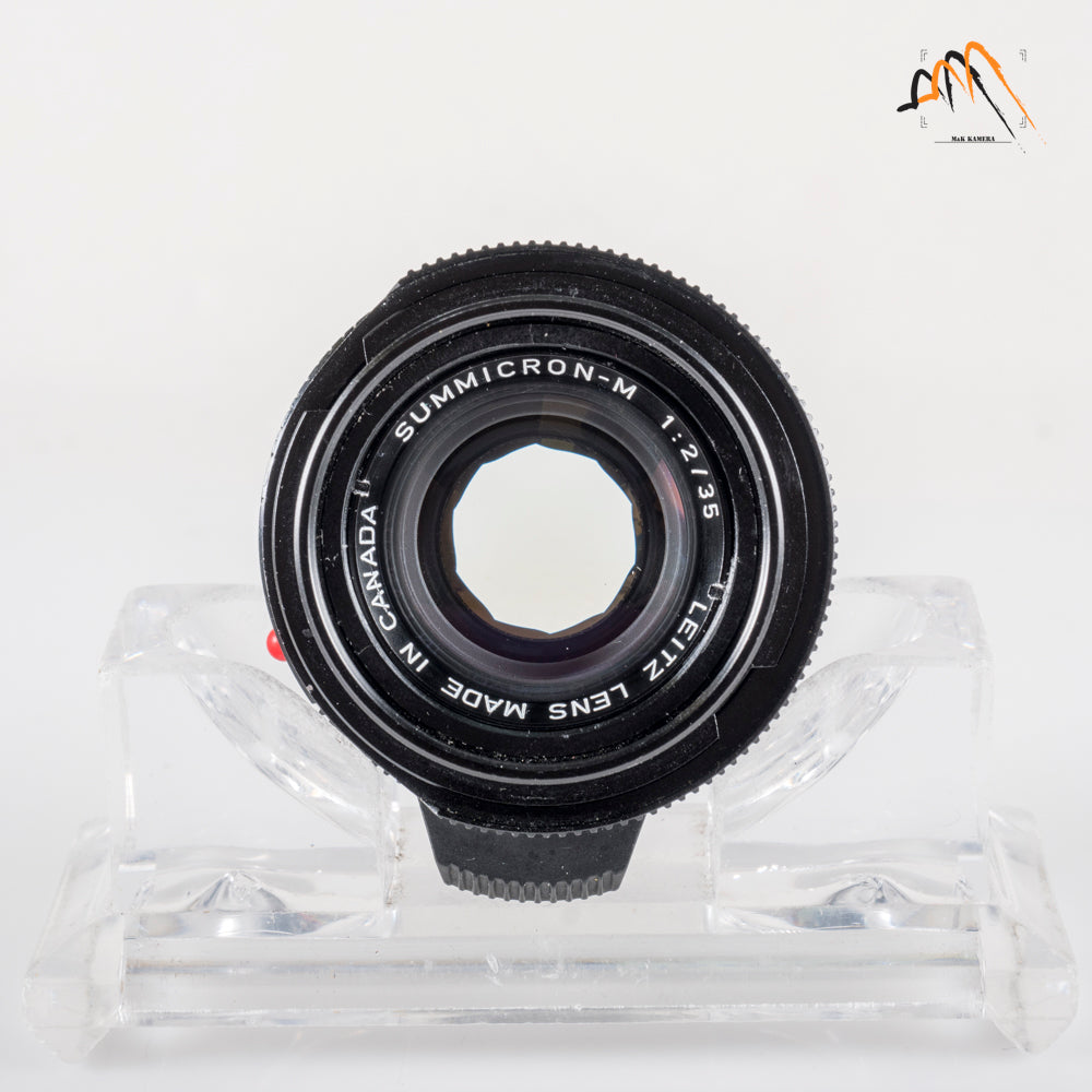 LEITZ Leica Summicron-M 35mm/F2.0 Ver.4 7 Elements Black Lens Yr.1980 Canada 11310 #11566
