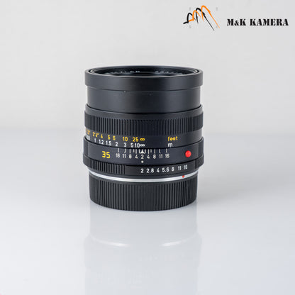 Leica Summicron-R 35mm/F2.0 E55 Ver.II V.2 Black boxed #12134