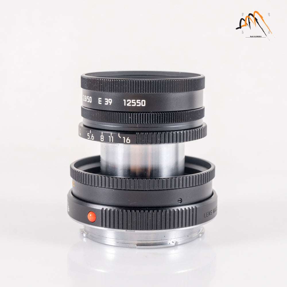 Leica Elmar-M 50mm/F2.8 Ver.II Black Lens Yr.1995 Germany 11831