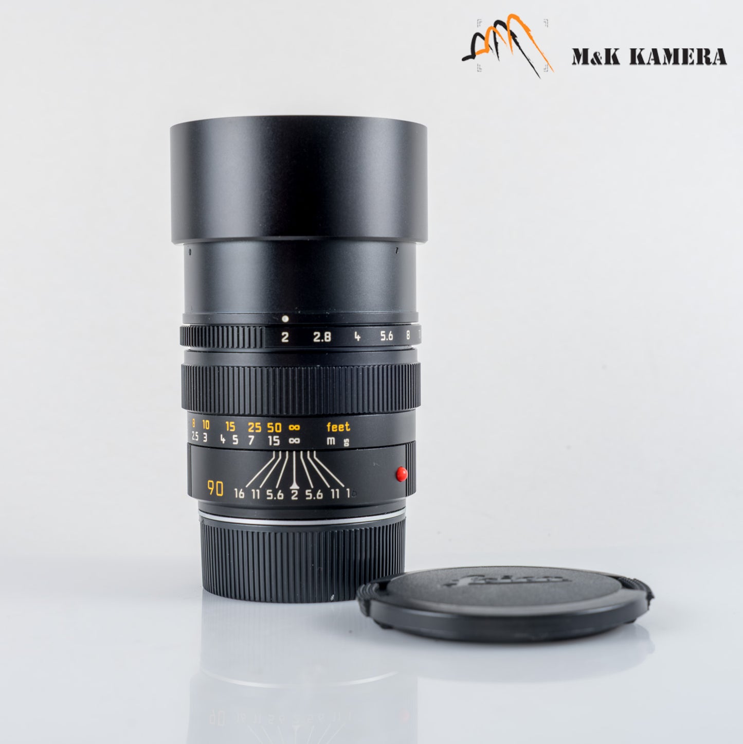 Leica Summicron-M 90mm/F2.0 E55 Pre-Asph/ Ver.II Black Lens Yr.1991 11136 #23976