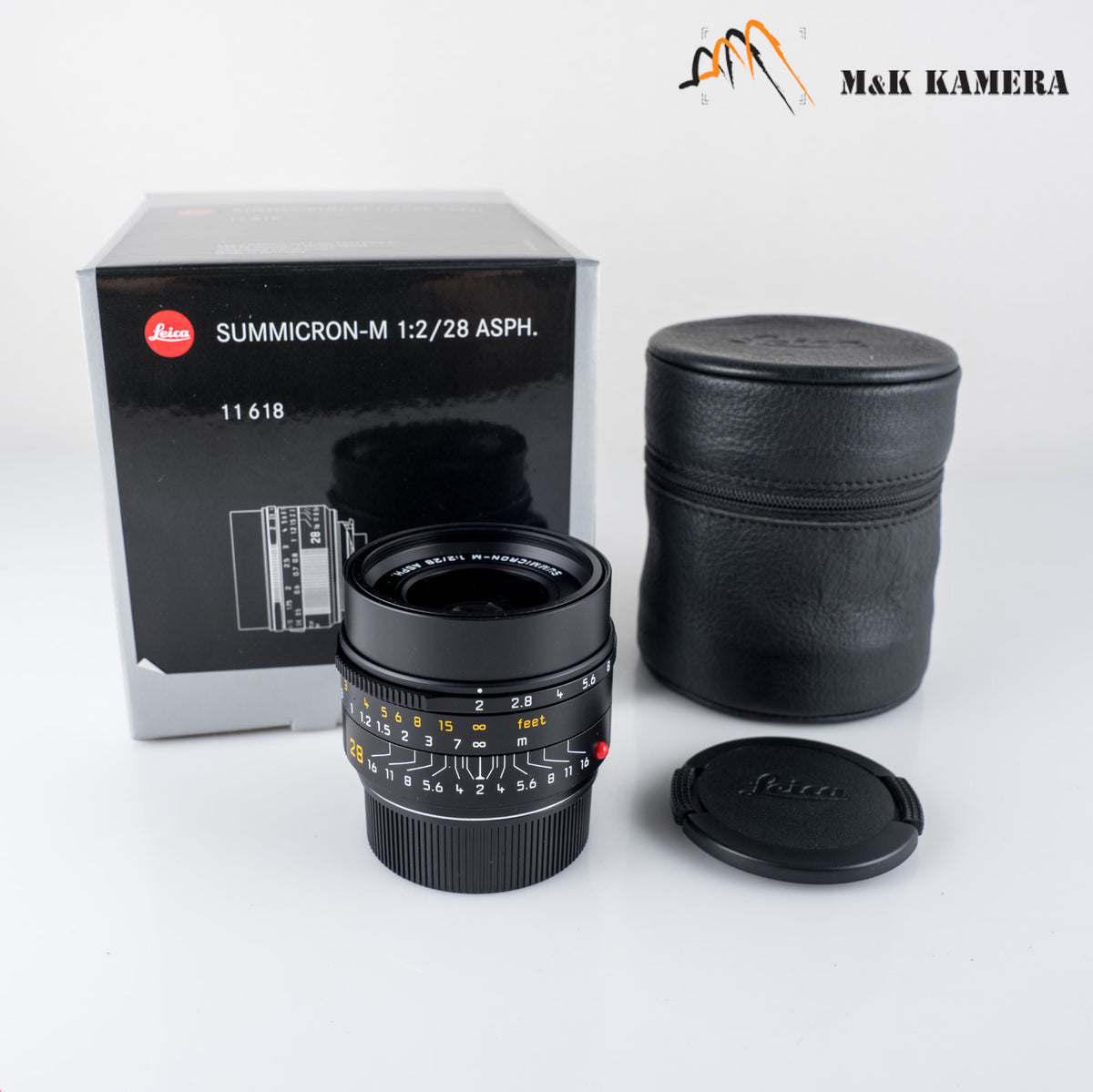 Leica Summicron-M 28mm/F2.0 E46 Asph.11618 Black Lens Germany 11618 #24034