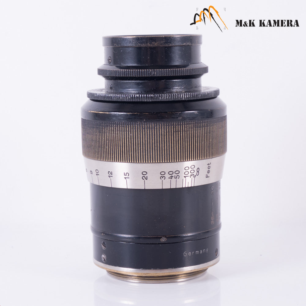 LEITZ Leica Elmar L39 90mm/F4.0 Fat/ Rare Black Paint Lens LTM Germany Fat #21807