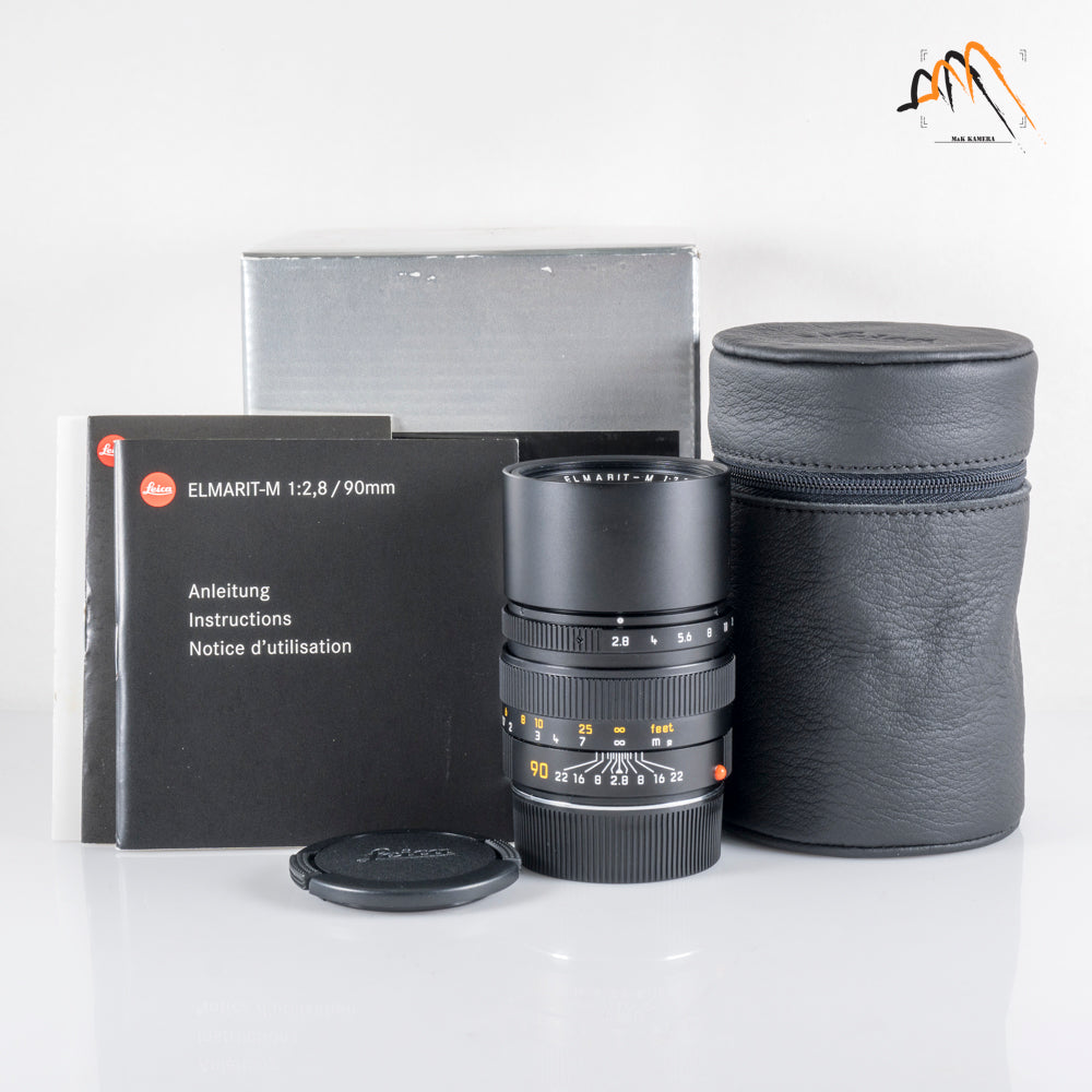 Leica Elmarit-M 90mm/F2.8 E46 Ver.II V2 Black boxed 11807 #23761
