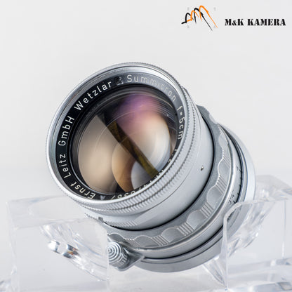 LEITZ Leica Summicron M 50mm/F2.0 Rigid V2 Ver.II Lens Yr.1957 Germany #24017