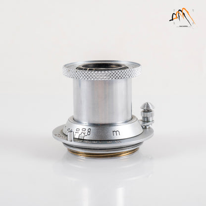 LEITZ Leica Elmar L39 50mm/F3.5 Red Scale Lens Yr.1948 LTM Germany #11492