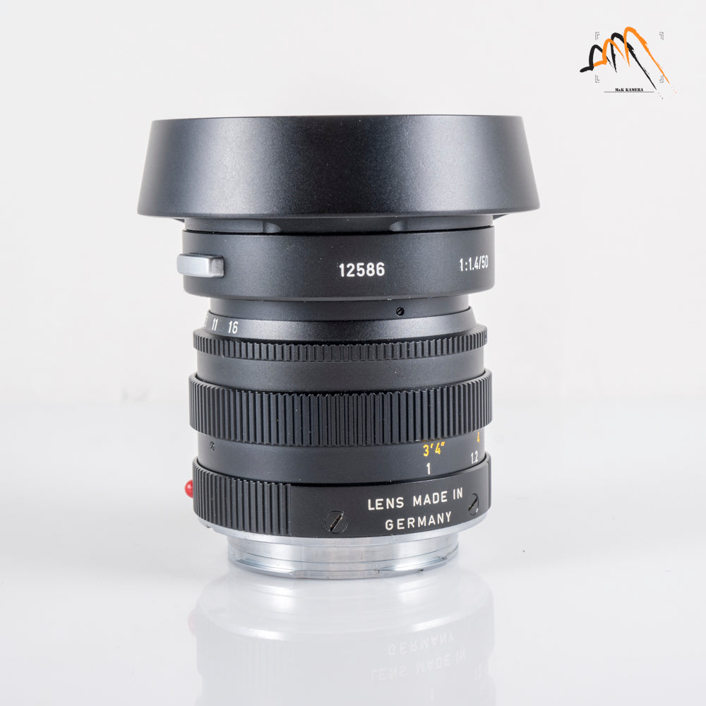 光学綺麗 フード付★LEICA★SUMMILUX M50mm F1.4 E43 Leica Summilux M 50mm/F1.4 E43 Ver.II V2 Black with hood 12586