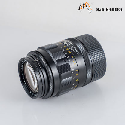 LEITZ Leica Tele-Elmarit M 90mm/F2.8 Ver.I V.1/ Fat Black Lens Yr.1969 Canada #24042