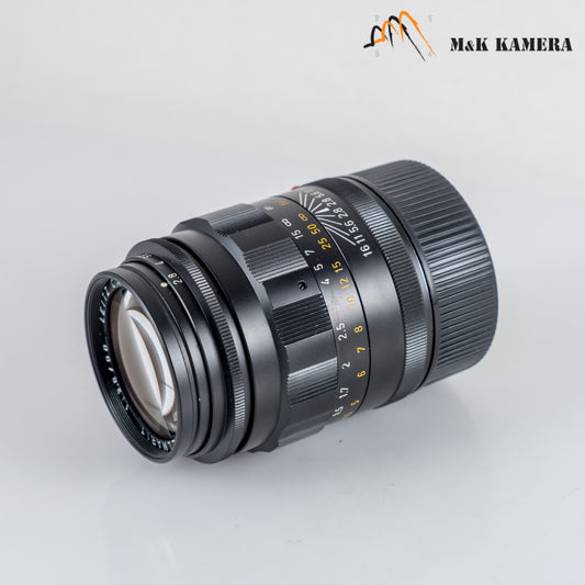 LEITZ Leica Tele-Elmarit M 90mm/F2.8 Ver.I V.1/ Fat Black Lens Yr.1969 Canada #24042
