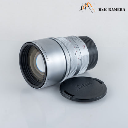 Leica APO-Summicron-M 90mm/F2.0 ASPH Silver Boxed Rare 11885 #64335
