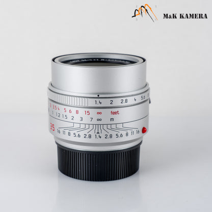 Leica Summilux-M 35mm/F1.4 E46 ASPH/ FLE II Silver Lens Germany 11727 #24029
