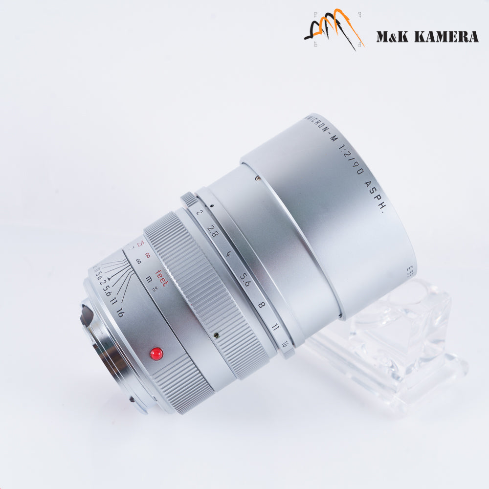 Leica APO-Summicron-M 90mm/F2.0 ASPH Silver Lens Yr.2002 Germany 11885 #22836