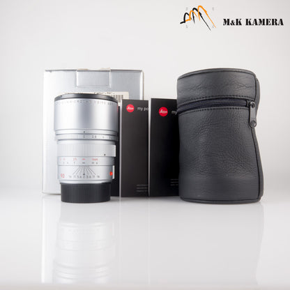 Leica APO-Summicron-M 90mm/F2.0 ASPH Silver Lens Yr.2002 Germany 11885 #64335