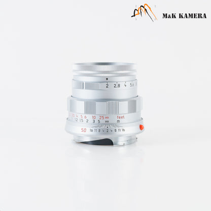 Leica Summicron-M 50mm/F2.0 11615 Rigid 50 Jahre Silver **Rare** 11615 #22690