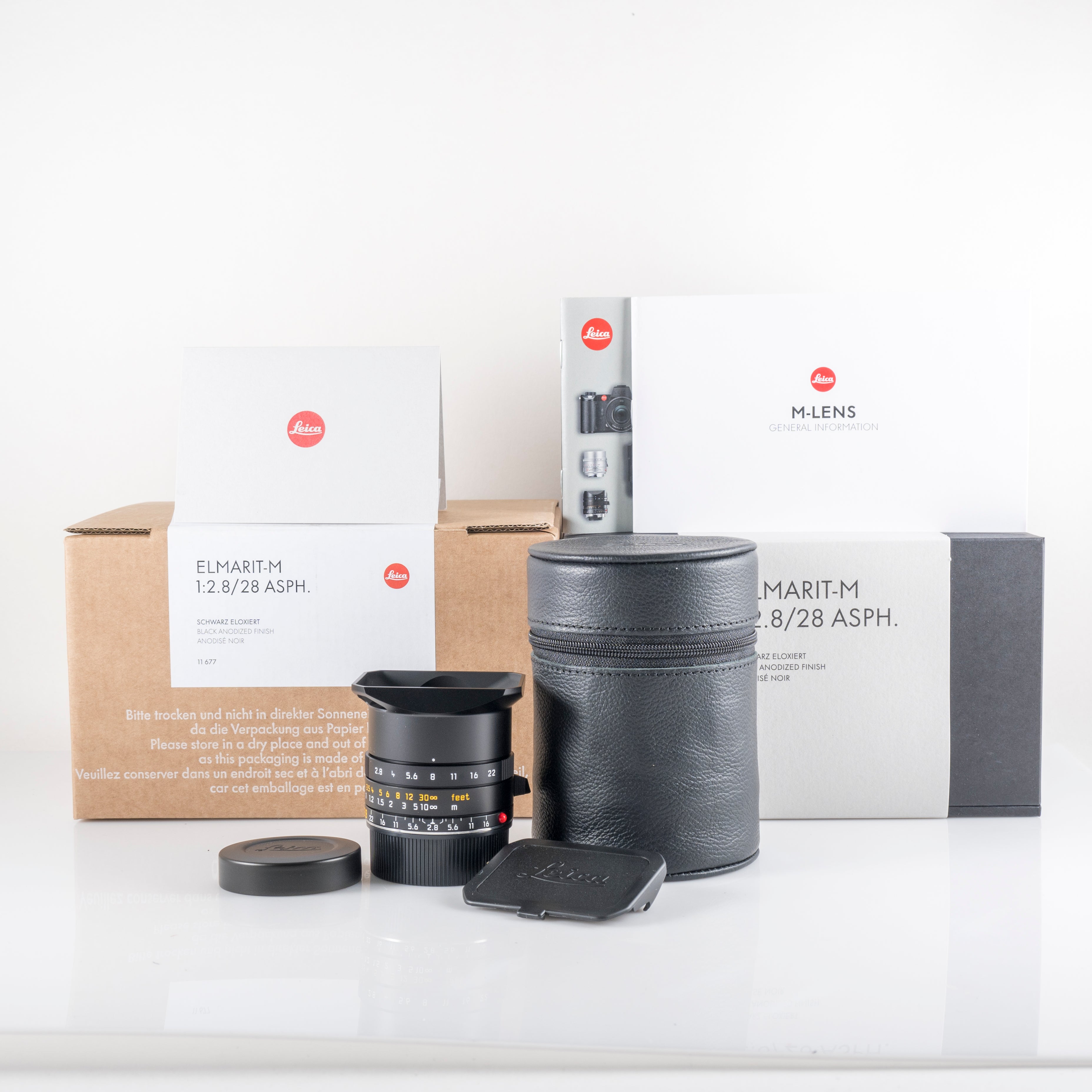 Brand New Leica Elmarit-M 28mm/F2.8 ASPH./ 11677 Lens Germany