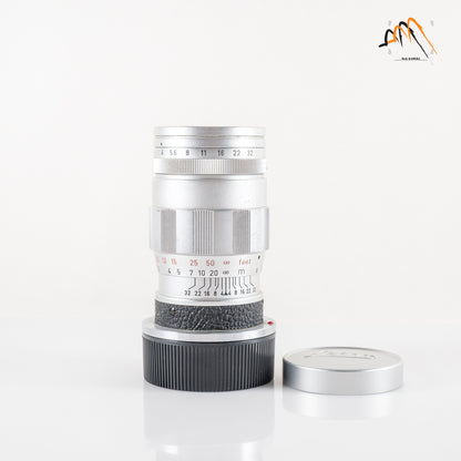 LEITZ Leica Elmar M 90mm/F4.0 E39 Ver.II V2/ 3 Elements Silver Lens Yr.1965 Germany 11830 #11546