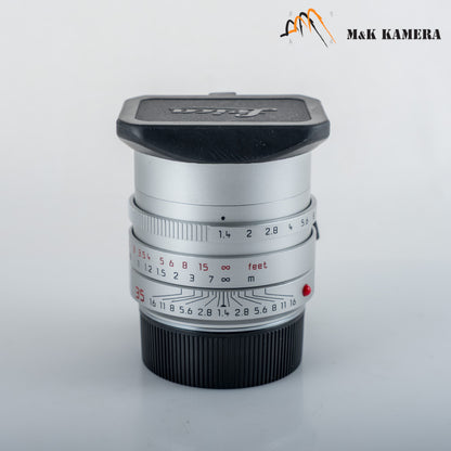 Leica Summilux-M 35mm/F1.4 ASPH/ FLE Silver Lens Germany 11675 #12097
