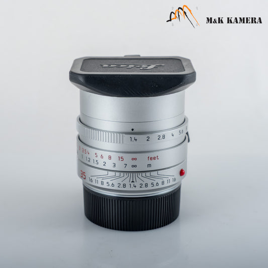 Leica Summilux-M 35mm/F1.4 ASPH/ FLE Silver Lens Germany 11675 #12097