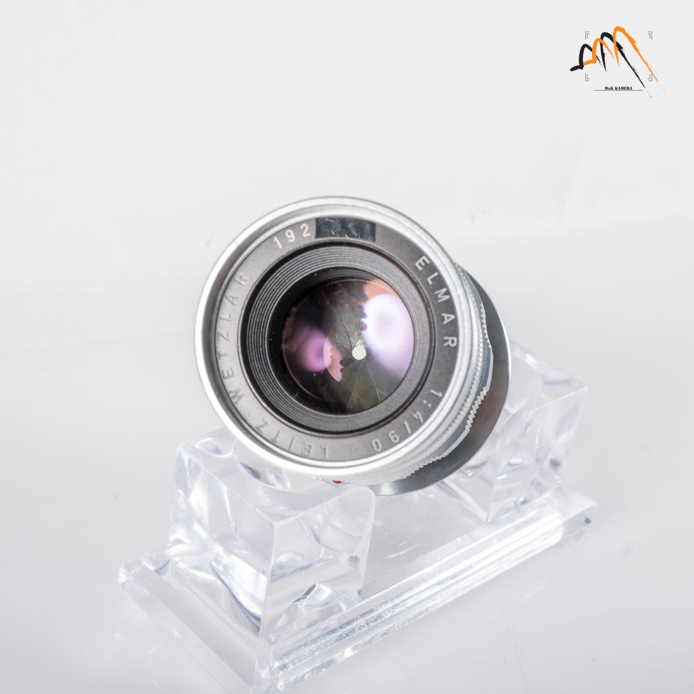 LEITZ Leica Elmar L39 90mm/F4.0 Ver.II V2/ 3 Elements Silver Lens Yr.1962 LTM Germany L39 #23733