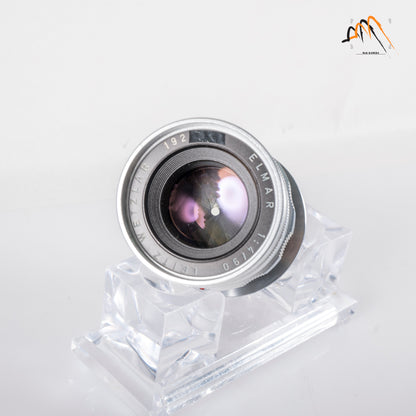 LEITZ Leica Elmar L39 90mm/F4.0 Ver.II V2/ 3 Elements Silver Lens Yr.1962 LTM Germany L39 #23733