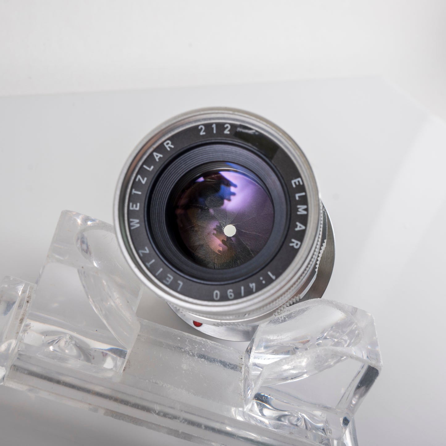 LEITZ Leica Elmar M 90mm/F4.0 Silver Lens Yr.1965 Germany #23857
