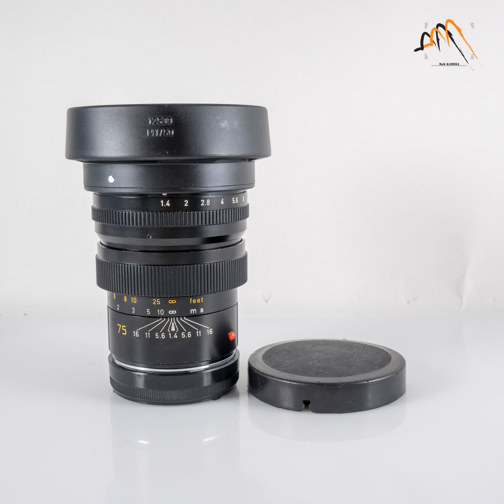 Leica Summilux-M 75mm/F1.4 Ver.I with hood 12539 11814 #11558