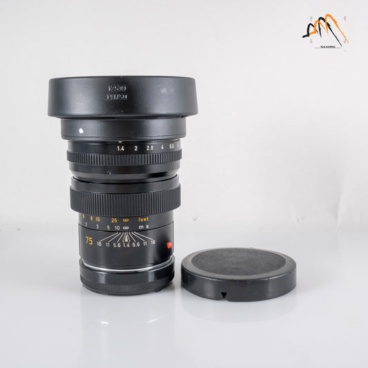 Leica Summilux-M 75mm/F1.4 Ver.I with hood 12539 11814 #11558