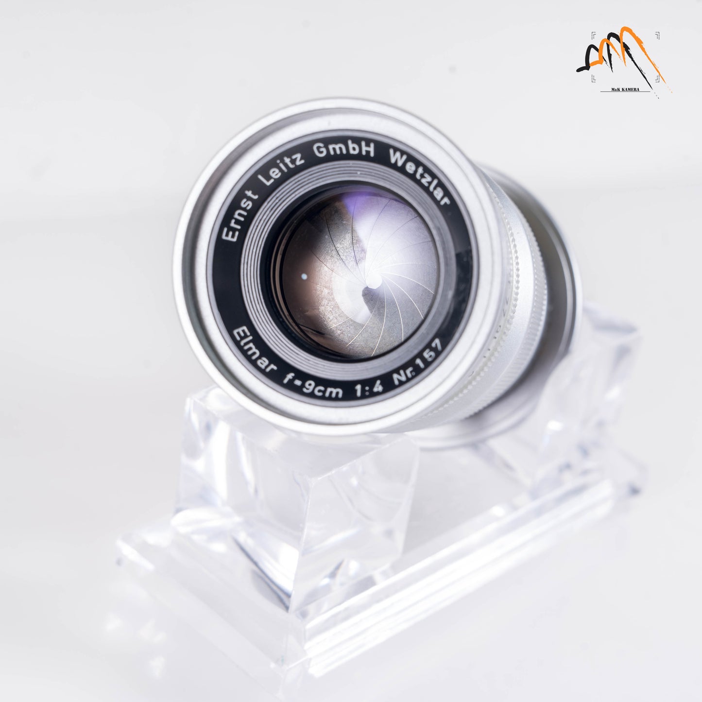 LEITZ Leica Elmar M 90mm/F4.0 Silver Lens Yr.1958 Germany #23458