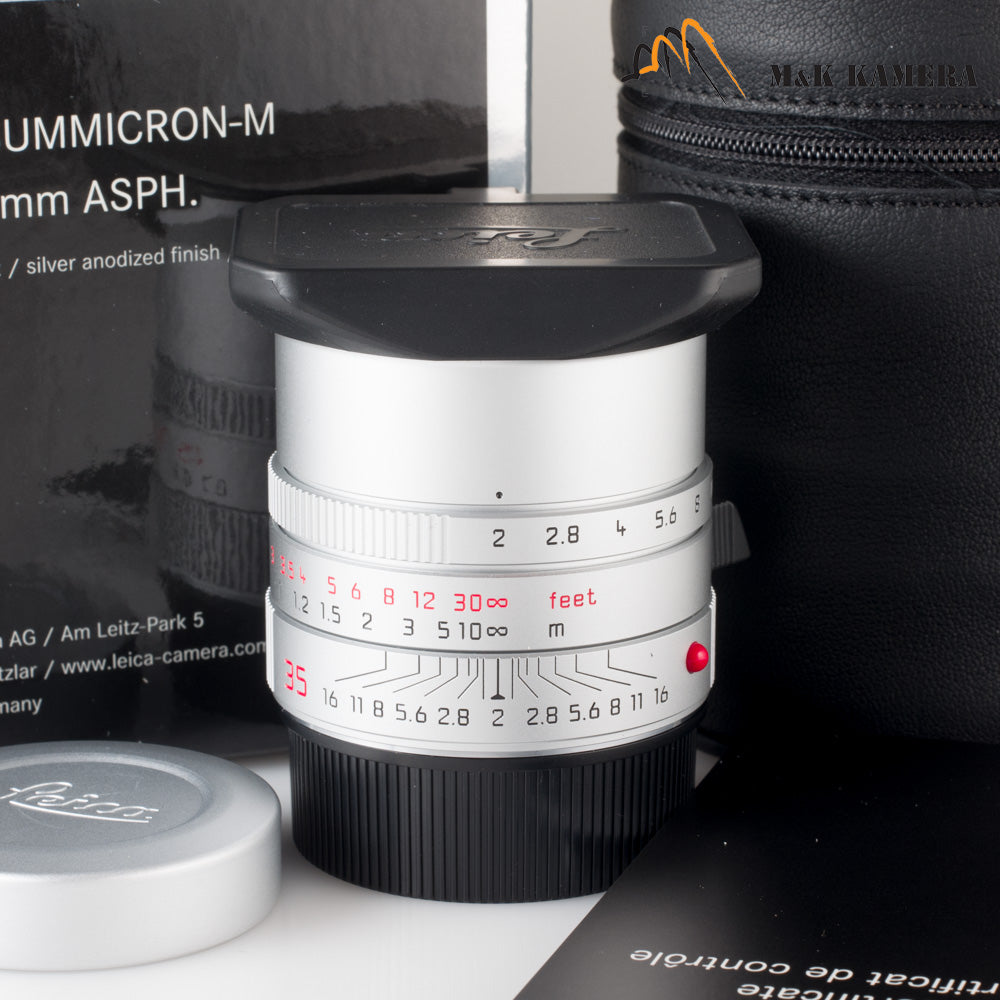 Brand New Leica Summicron-M 35mm/F2.0 ASPH V2 Silver Lens Germany 11674 #11674