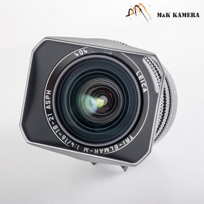 Leica Tri-Elmar-M 16-18-21mm/F4.0 ASPH/ w/ finder Lens Yr.2007 Germany 11642 #88695