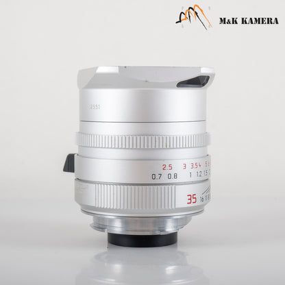 Leica Summilux-M 35mm/F1.4 ASPH/ FLE Silver Lens Germany 11675 #12015