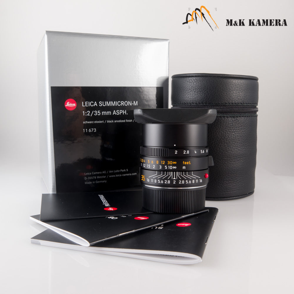 Brand New Leica Summicron-M 35mm/F2.0 E39 ASPH Ver.II 11673 Black Lens Germany 11673 #11673