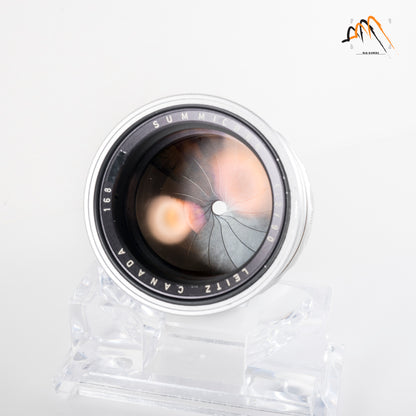 LEITZ Leica Summicron M 90mm/F2.0 Ver.I V.1 Silver Lens Yr.1959 Canada #23496