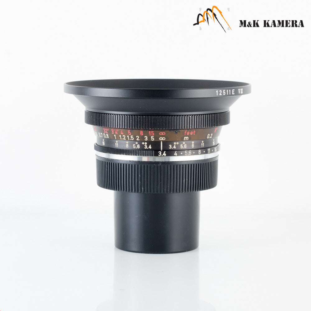 LEITZ Leica Super-Angulon-R 21mm/F3.4 Ser.8 Lens Yr.1964 Germany #21002