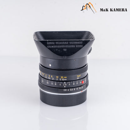 LEITZ Leica Elmarit-R 28mm/F2.8 Ver.I V.1 Lens Yr.1974 Germany #88236