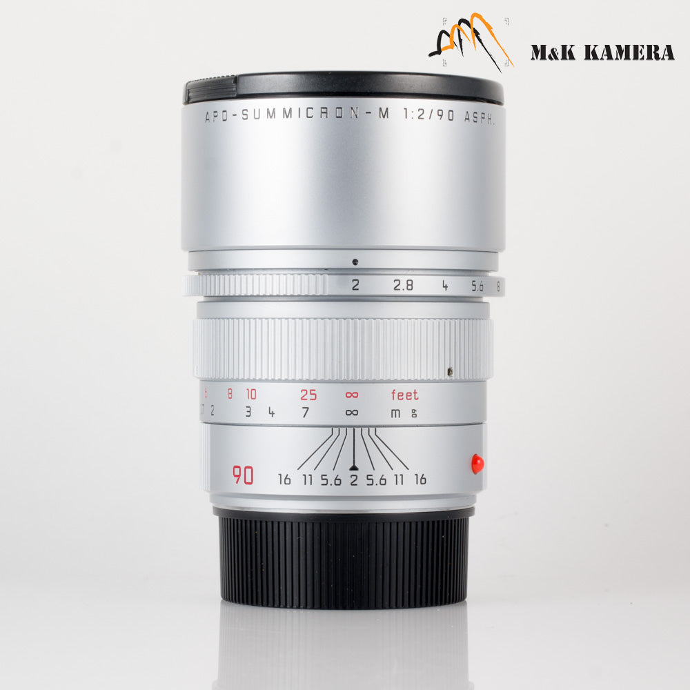 Leica APO-Summicron-M 90mm/F2.0 ASPH Silver Lens Yr.2002 Germany 11885 #64335